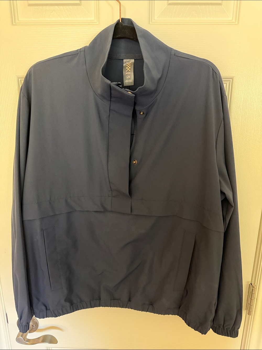 RHONE Navy Pullover Windbreaker